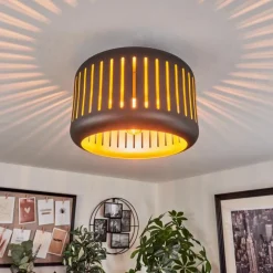 Plafonnier Fournie Noir, 1 lumière