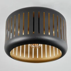 Plafonnier Fournie Noir, 1 lumière