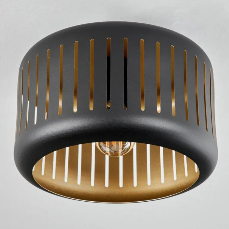 Plafonnier Fournie Noir, 1 lumière