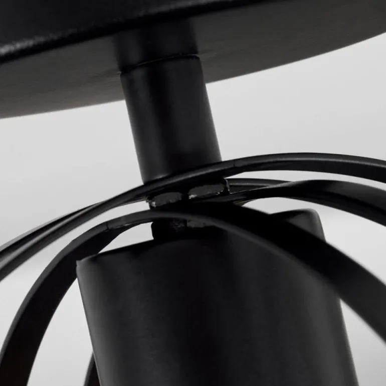 Plafonnier Freguesia Noir, 1 lumière