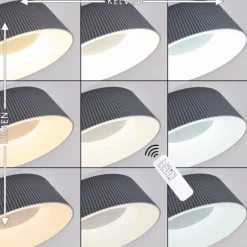 Plafonnier Fremont LED Gris, 1 lumière