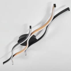 Plafonnier Fuliola LED Noir, 1 lumière