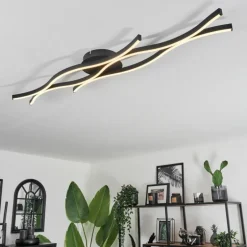 Plafonnier Fuliola LED Noir, 1 lumière