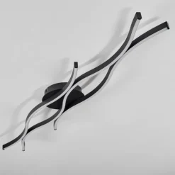 Plafonnier Fuliola LED Noir, 1 lumière