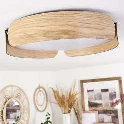 Plafonnier Fuscado LED Couleur bois, 1 lumière