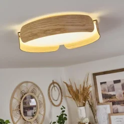 Plafonnier Fuscado LED Couleur bois, 1 lumière