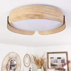 Plafonnier Fuscado LED Couleur bois, 1 lumière