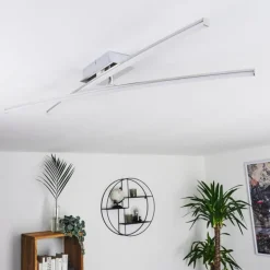 Plafonnier Georgina LED Chrome, 2 lumières