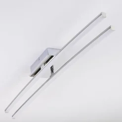 Plafonnier Georgina LED Chrome, 2 lumières