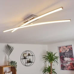 Plafonnier Georgina LED Chrome, 2 lumières