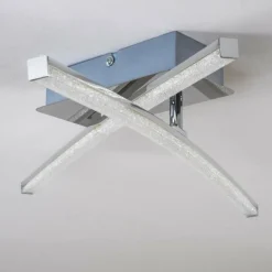 Plafonnier Georgina LED Chrome, 2 lumières