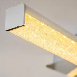 Plafonnier Georgina LED Chrome, 2 lumières