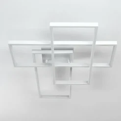 Plafonnier Ghana LED Blanc, 4 lumières, Télécommandes, Changeur de couleurs