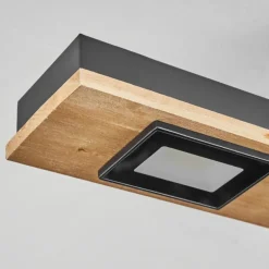 Plafonnier Giresta LED Noir, 4 lumières
