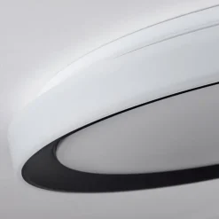 Plafonnier Gladstone LED Noir, Blanc, 1 lumière, Télécommandes