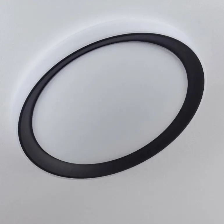 Plafonnier Gladstone LED Noir, Blanc, 1 lumière, Télécommandes