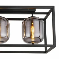 Plafonnier Globo BLACKY Noir, 3 lumières