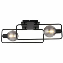 Plafonnier Globo BLAMA Noir, 2 lumières