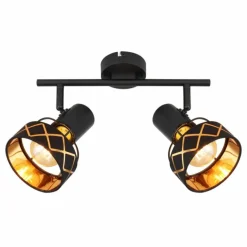 Plafonnier Globo BLANCA Noir, 2 lumières