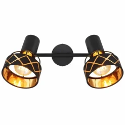 Plafonnier Globo BLANCA Noir, 2 lumières