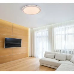 Plafonnier Globo CARRY LED Blanc, 1 lumière, Télécommandes, Changeur de couleurs