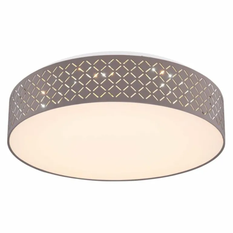 Plafonnier Globo CINDY LED Blanc, 1 lumière, Télécommandes