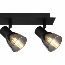 Plafonnier Globo CLAUDE Noir, 4 lumières