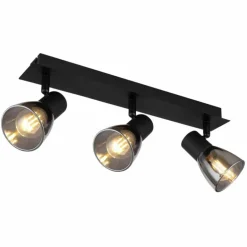 Plafonnier Globo CLAUDE Noir, 3 lumières