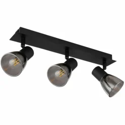 Plafonnier Globo CLAUDE Noir, 3 lumières