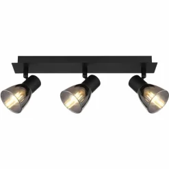 Plafonnier Globo CLAUDE Noir, 3 lumières