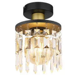 Plafonnier Globo COMMA Laiton, Noir, 1 lumière