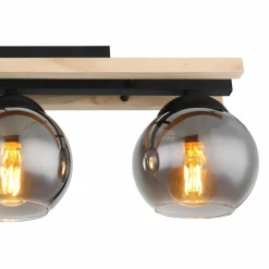 Plafonnier Globo CONNI Écru, Noir, 3 lumières