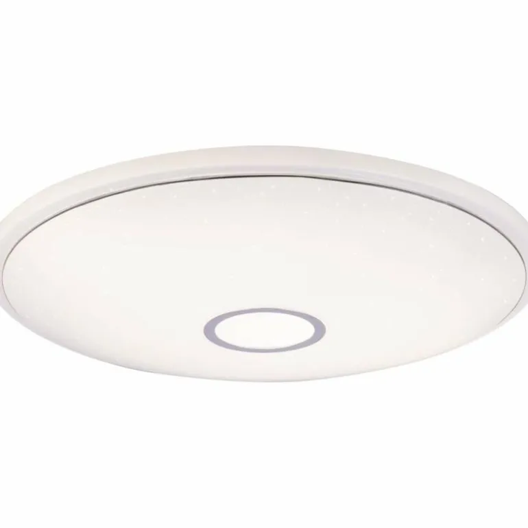 Plafonnier Globo CONNOR LED Blanc, 1 lumière, Télécommandes, Changeur de couleurs