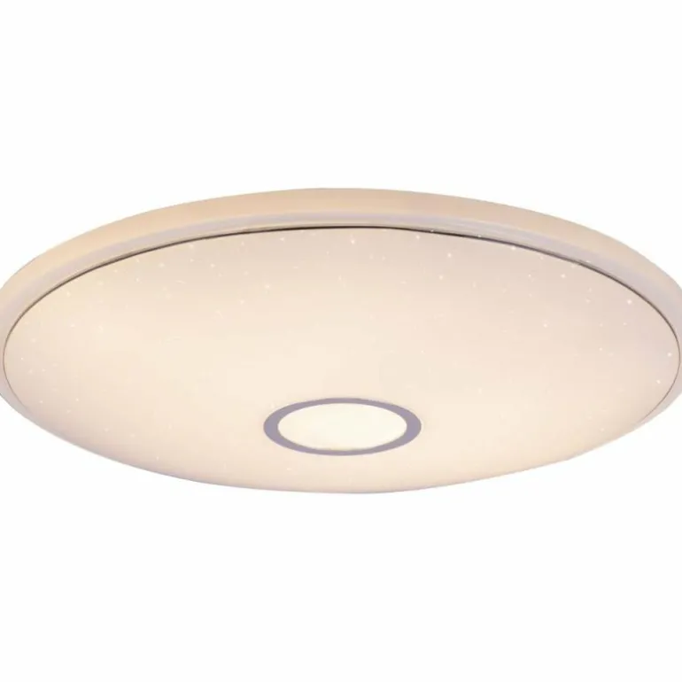 Plafonnier Globo CONNOR LED Blanc, 1 lumière, Télécommandes, Changeur de couleurs