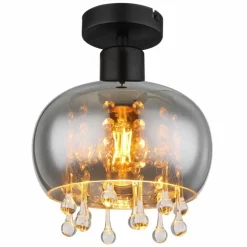 Plafonnier Globo CORRY Noir, 1 lumière