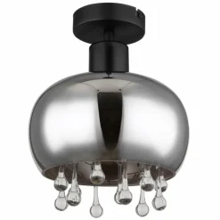 Plafonnier Globo CORRY Noir, 1 lumière