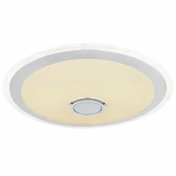 Plafonnier Globo DUNNY LED Blanc, 1 lumière, Télécommandes, Changeur de couleurs