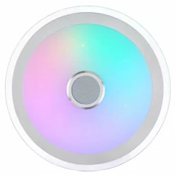 Plafonnier Globo DUNNY LED Blanc, 1 lumière, Télécommandes, Changeur de couleurs