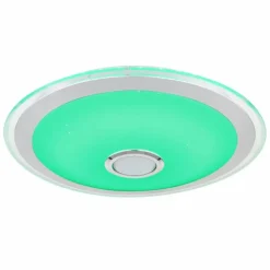 Plafonnier Globo DUNNY LED Blanc, 1 lumière, Télécommandes, Changeur de couleurs