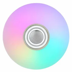 Plafonnier Globo DUNNY LED Blanc, 1 lumière, Télécommandes, Changeur de couleurs