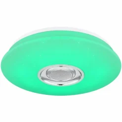 Plafonnier Globo DUNNY LED Blanc, 1 lumière, Télécommandes, Changeur de couleurs