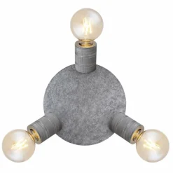 Plafonnier Globo FREDDY Argent Oxydé, 3 lumières