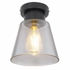 Plafonnier Globo GUMBA Noir, 1 lumière