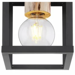 Plafonnier Globo HAGAR Noir, 1 lumière