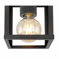 Plafonnier Globo HAGAR Noir, 1 lumière