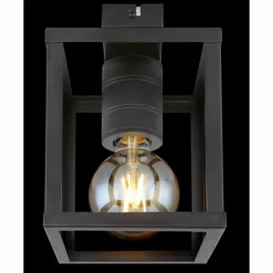 Plafonnier Globo HAGAR Noir, 1 lumière