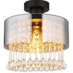 Plafonnier Globo HENDRY Noir, 1 lumière