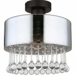 Plafonnier Globo HENDRY Noir, 1 lumière