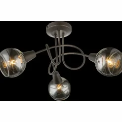 Plafonnier Globo Isla LED Bronze, 3 lumières