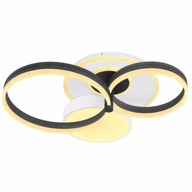 Plafonnier Globo JACK LED Blanc, 1 lumière, Télécommandes